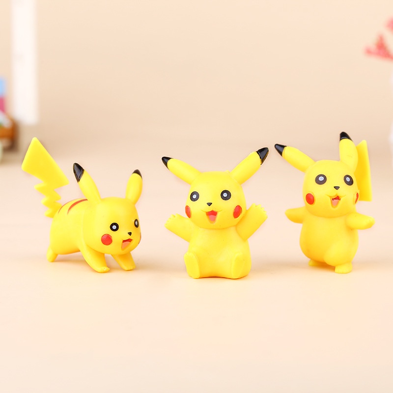 Set 6 mô hình PIKACHU chất liệu PVC đặc ruột dễ thương cute TooYoo TY0149