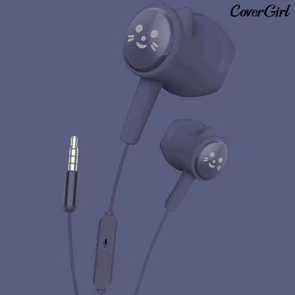 Tai Nghe Thể Thao Bằng Nhựa Hình Mèo Dễ Thương Có Dây | BigBuy360 - bigbuy360.vn