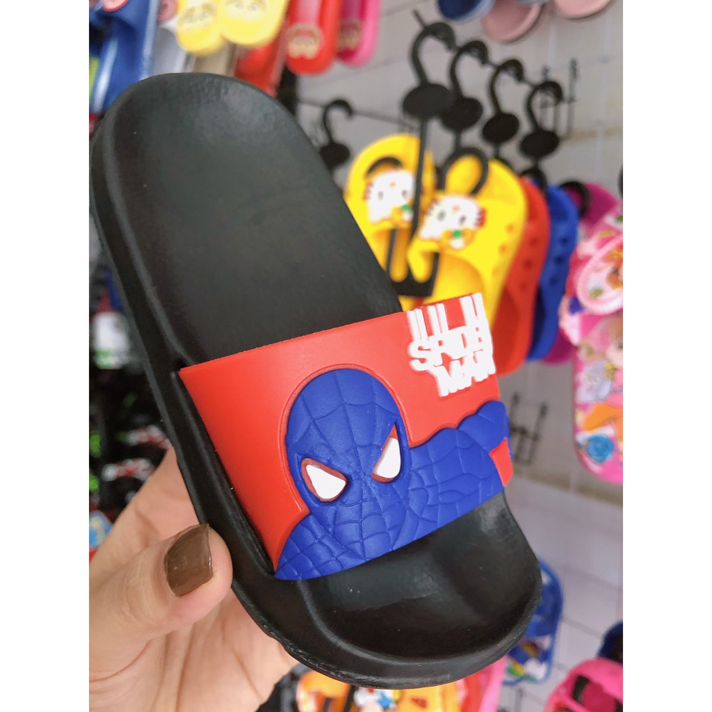 [ CHỈ BÁN SỈ RI 10 ĐÔI ] Dép siêu nhân người nhện Spiderman cho bé trai cực đẹp