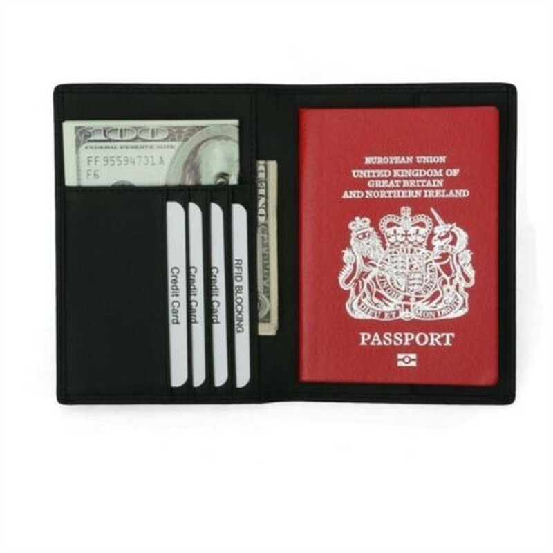 Travel RFID Blocking Passport Tickets ID Card Wallet Holder Boarding Card Wallet