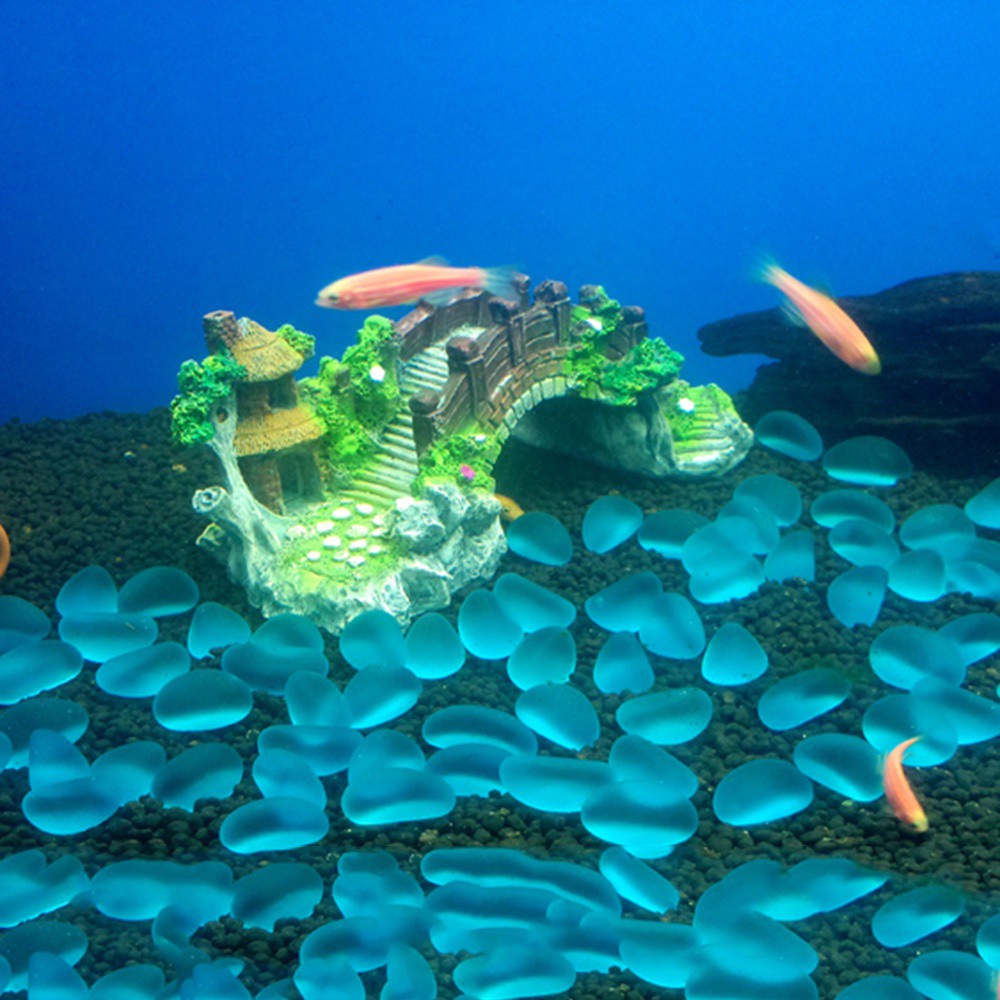 Mô Hình Cây Cầu Nhân Tạo Bằng Nhựa Sống Động Trang Trí Bể Cá