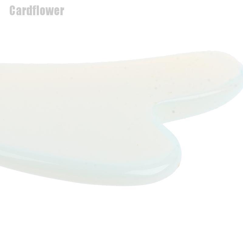 【CAD】1X Guasha Board Opalite Stone Scraper Massage Tool Heart Shaped Massage Pressure@#818
