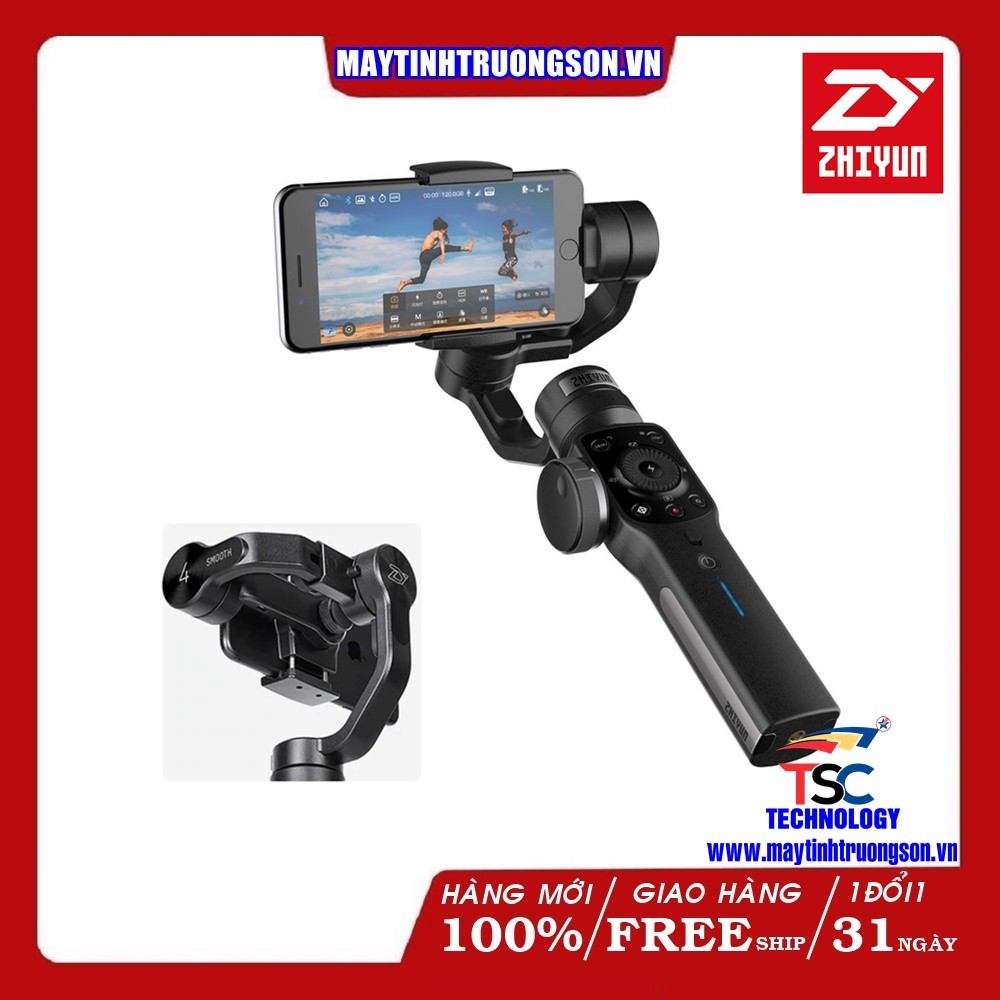 Gimbal Chống Rung ZHIYUN SMOOTH 4 - Màu Đen Chính Hãng 12 Tháng | BigBuy360 - bigbuy360.vn