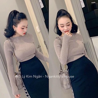 Áo len nhũ siêu sang