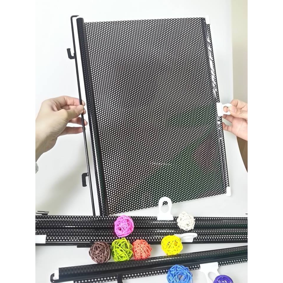 Rèm che nắng ô  tô bộ 6 chiếc polime kính trước, sau size: 50x125, 58x125, 40x125 cm