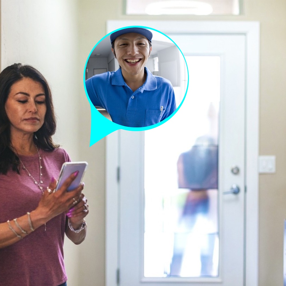 Aubess Chuông Cửa Thông Minh 1080P HD Với Tầm Nhìn Ban Đêm Góc Rộng