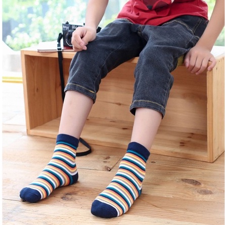 Set 5 đôi Tất cao cổ KHỦNG LONG cho bé 2- 5 tuổi (MÀU XANH)