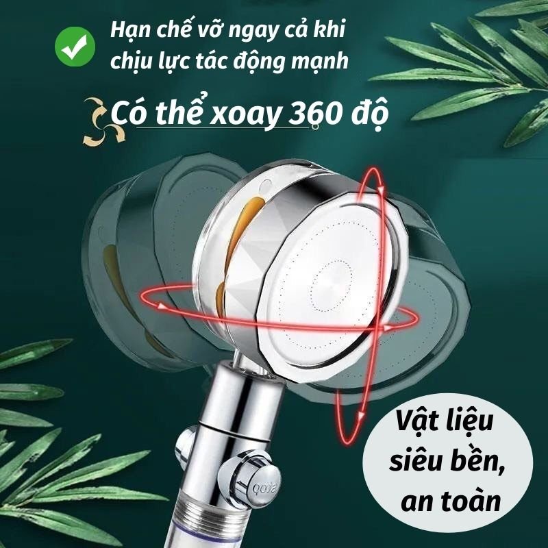 Vòi Sen Nóng Lạnh Vòi Hoa Sen Tăng Áp Chế Độ Nước Mạnh Sun.z