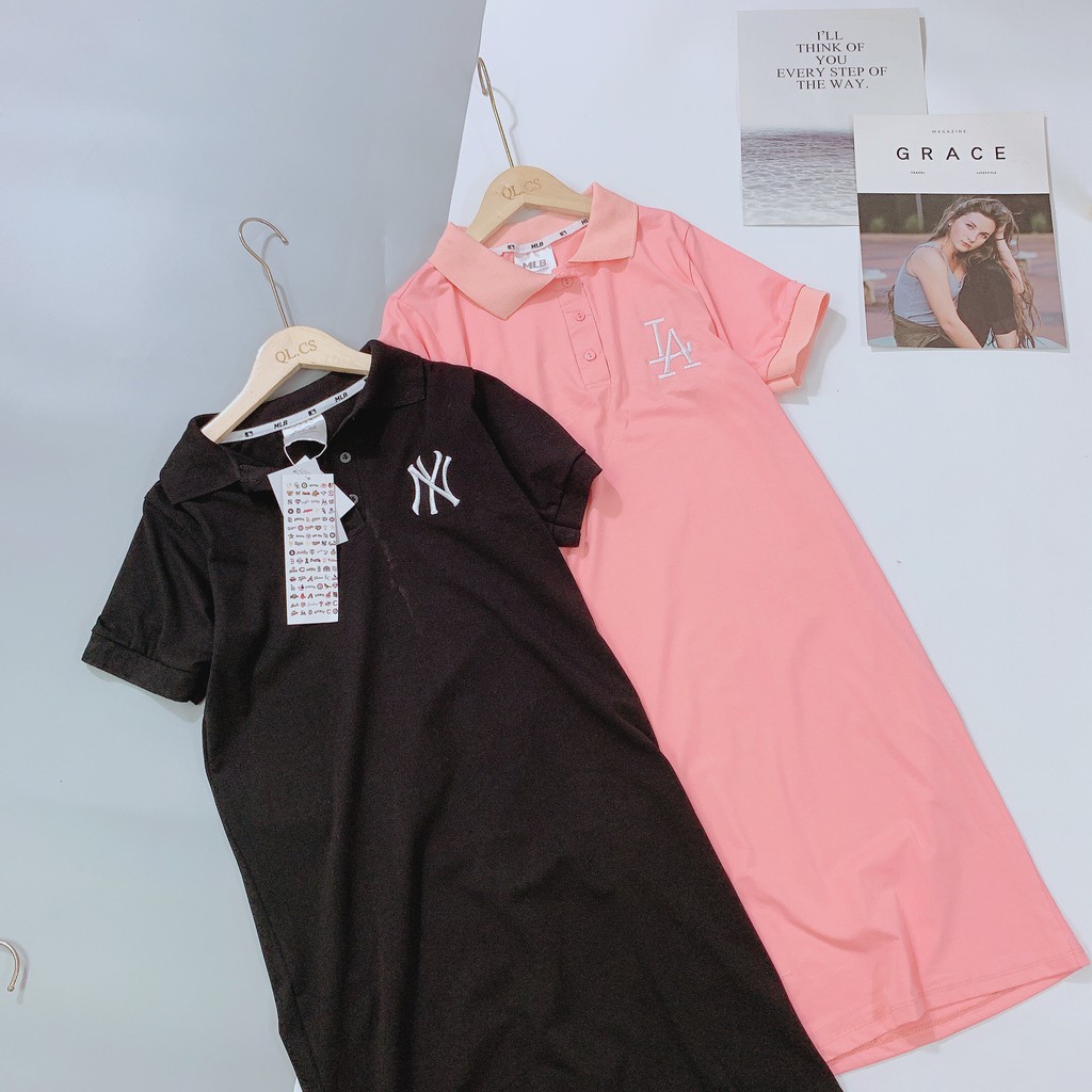 [MÃ COOCT1959 GIẢM 8K ĐƠN TỪ 99K] Váy Polo dáng suông/váy polo/ Váy Polo thêu chữ | BigBuy360 - bigbuy360.vn