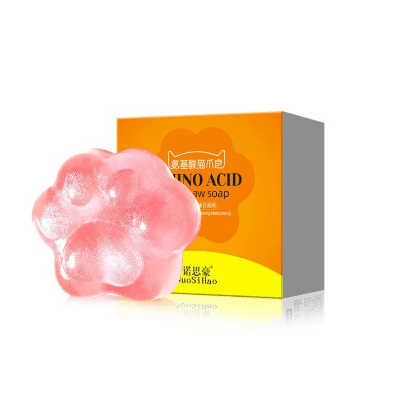 Xà bông Đào dạng thạch giảm thâm và mụn vùng mông NUOSI HAO Amino Acid Cat’s Paw Soap NSIH02