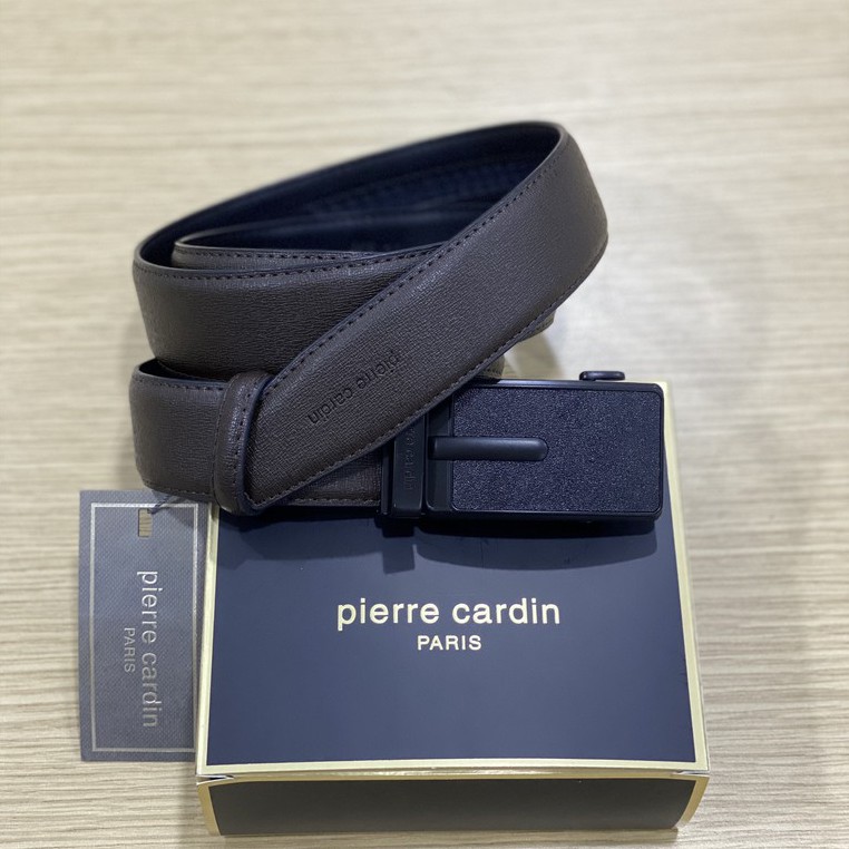 ⚜️OFF 30k⚜️ Thắt Lưng Da Nam PIERRE CARDIN Dây Nịt Đen/Nâu Auth Malaysia SALE 50%