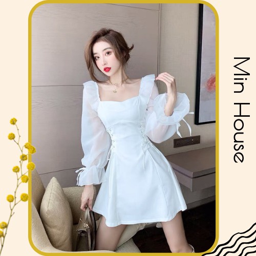Váy trắng nữ dự tiệc dạo phố siêu xinh✅HÀNG CAO CẤP-MẶC LÀ XINH✅ váy trắng chụp hình kỷ yếu-min.house86 (V1) | BigBuy360 - bigbuy360.vn