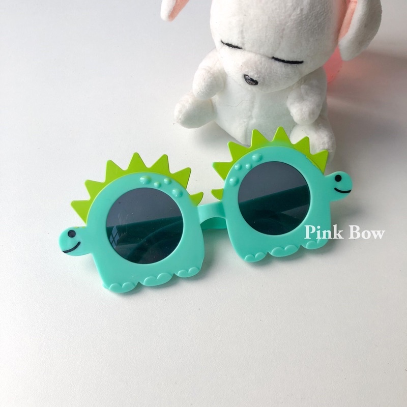 Mắt kính nhựa dẻo độc lạ hình con Khủng Long/ Người ngoài hành tinh Alien Xanh - Bạc