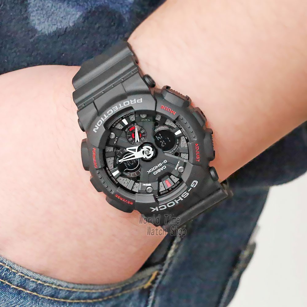 Đồng hồ thể thao nam nữ G-Shock GA-120-1A Full phụ kiện