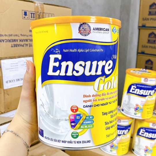 Sữa Ensure gold bồi bổ sức khỏe tăng sức đề kháng tốt cho mọi lứa tuổi dinh dưỡng cho người gầy ốm yếu trước và sau phẫu