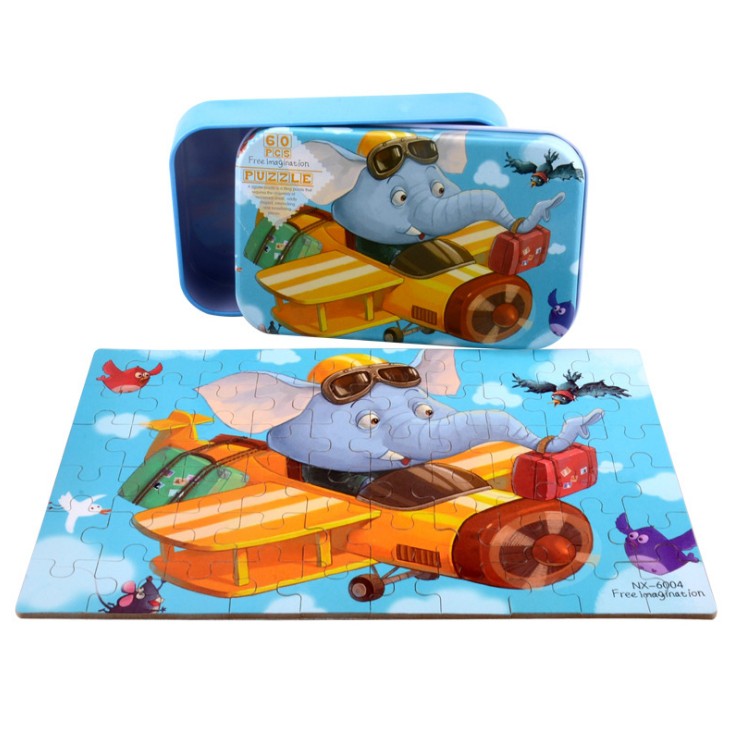 PUZZLE GHÉP HÌNH 60 MIẾNG (Hộp Thiếc)