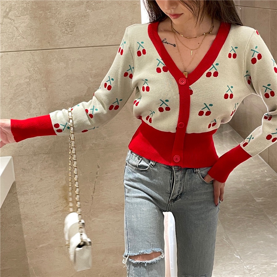 SUXI Áo len dài tay thiết kế mới thời trang theo phong cách hàn quốc dành cho nữ