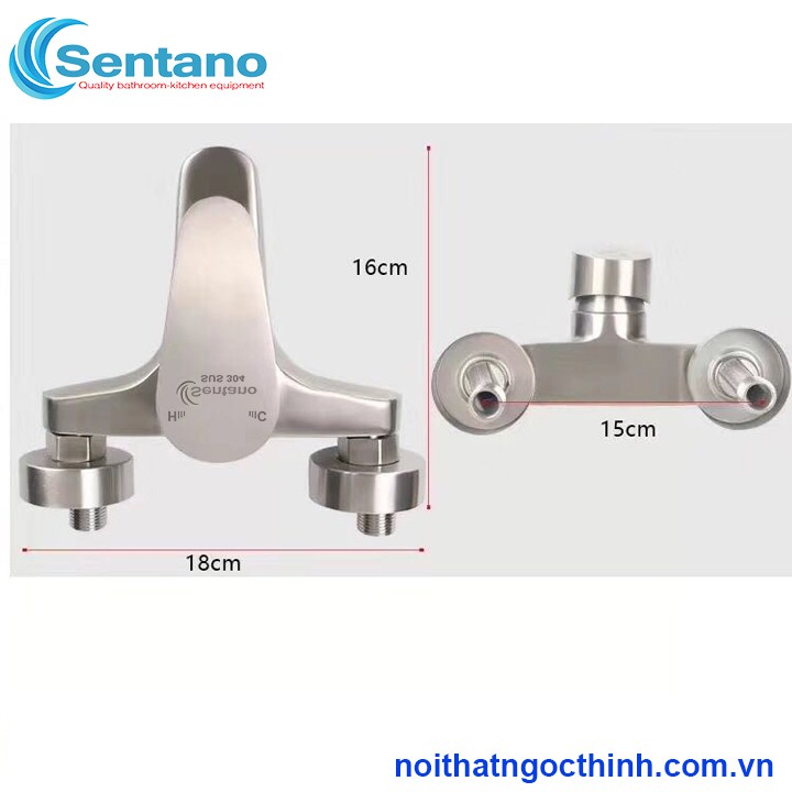 Bộ Củ Sen Tắm Nóng Lạnh Inox 304 Cao Cấp Có Vòi Sen Tăng Áp, Kèm Phụ Kiện