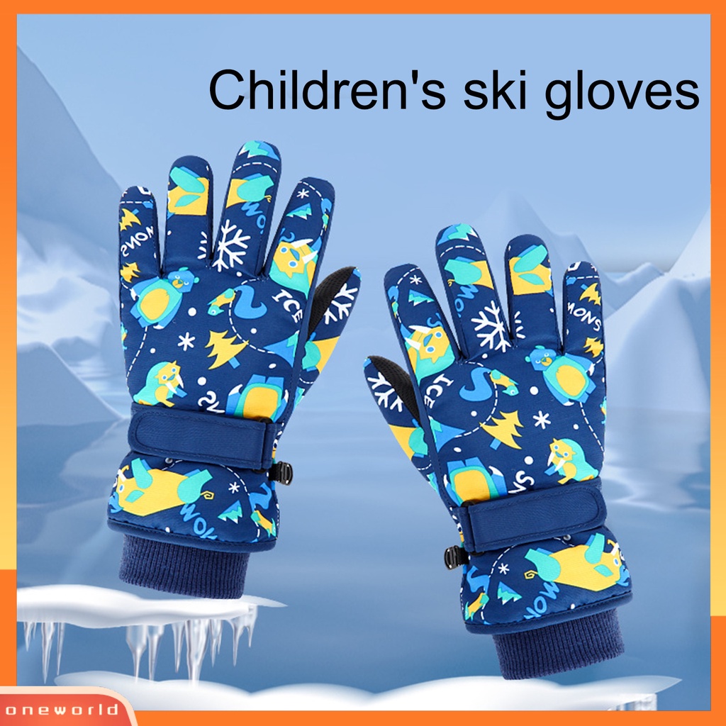 |Bộ Đồ Bơi Một Mảnh Dành Cho Nữ| 1 Đôi Găng Tay Giữ Ấm Chống Gió Chống Thấm Nước Họa Tiết Hoạt Hình Dễ Thương Cho Bé