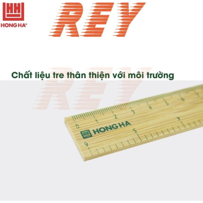 Thước gỗ Hồng Hà 15cm thân thiện môi trường