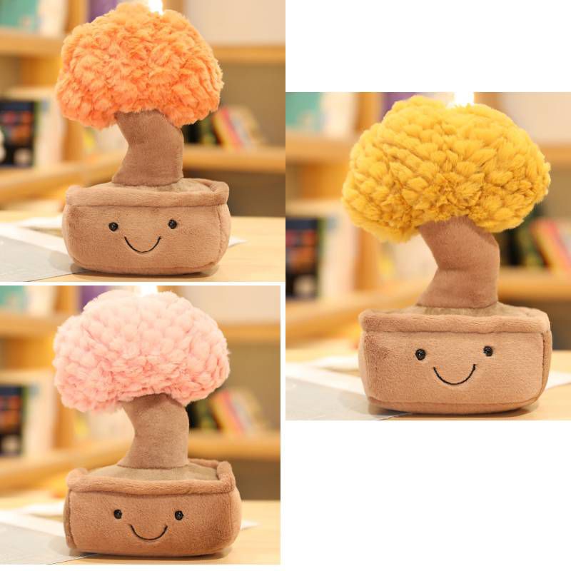 Cây Bonsai NhồI Bông 28cm NhiềU MàU Dễ Thương