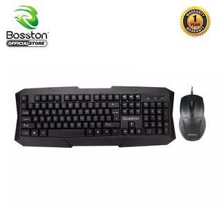 Combo bàn phím và chuột có dây Bosston S6600 - cổng USB - Hãng phân phối chính thức