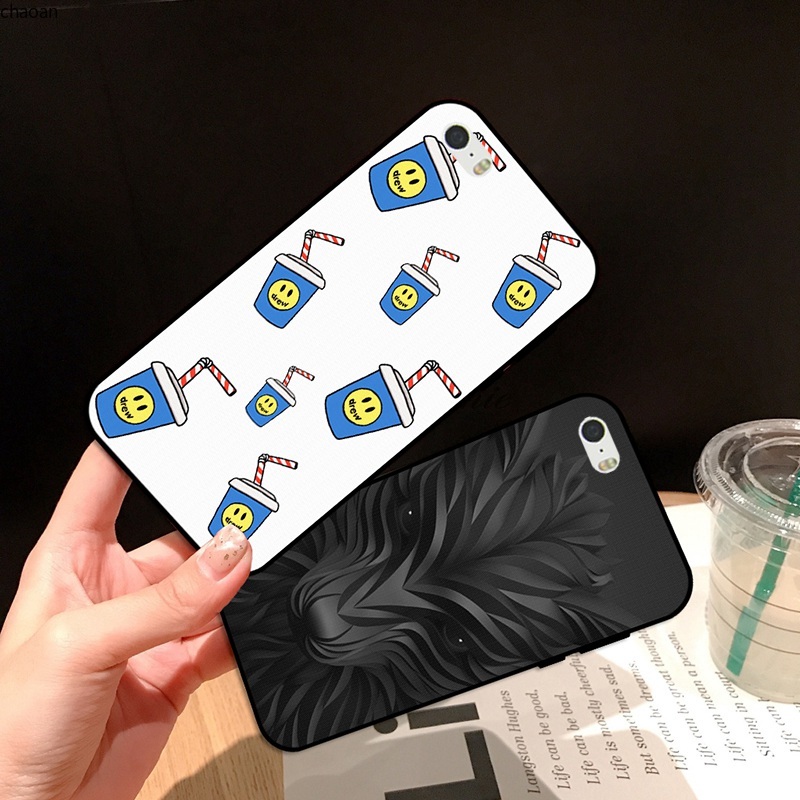Ốp điện thoại silicon họa tiết sói / ly nước thích hợp cho iphone 5 5S SE 6 6S 7 8 Plus X XS XR 11 Pro MAX