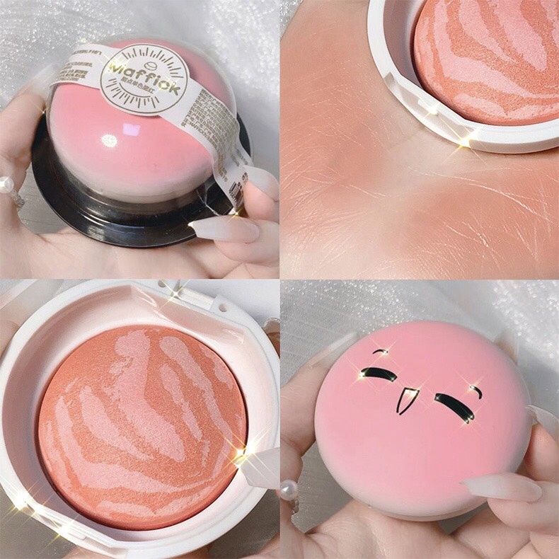 Phấn má hồng MAFFICK mỏng mịn tự nhiên Dessert Dumpling Blush Monochromen lâu trôi xinh xắn MAFI42