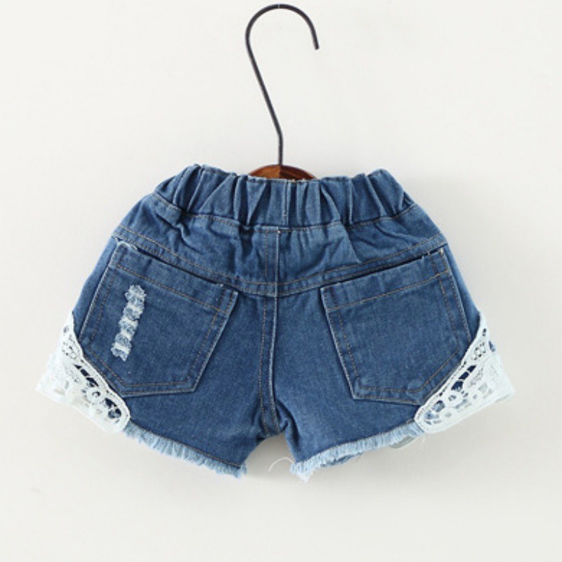 IU--Quần ngắn phối ren rách phong cách cá tính dành cho bé