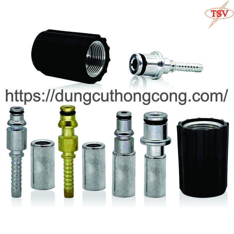 Phụ kiện- Đầu cos bấm ống máy rửa xe