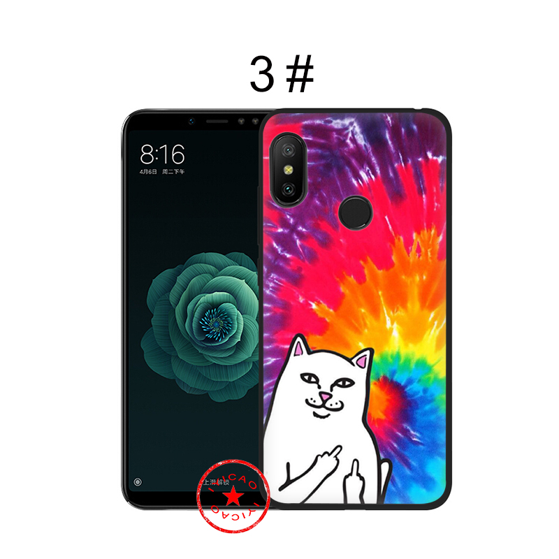 Ốp Điện Thoại Mềm Hình Mèo Giơ Ngón Giữa 046 Cho Xiaomi Mi 9 8 6 Se Pro Lite Mix 2s Max 3 Mi9 Mi8