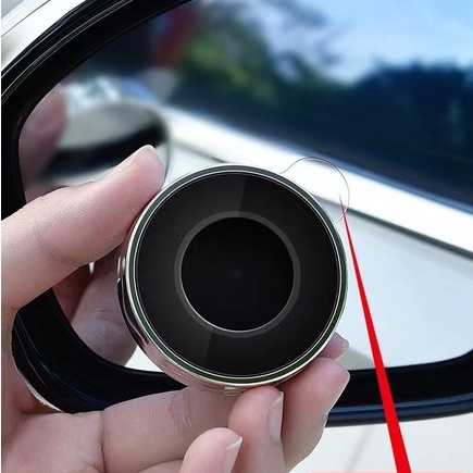 Gương Cầu Lồi Xóa Điểm Mù Dạng Cốc Hút Và Xoay 360 Độ Dán Kính Hậu Giúp Quan Sát Góc Rộng Khi Lái Xe