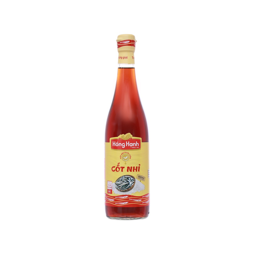 Nước mắm cốt nhỉ Hồng Hạnh 40 độ đạm chai 600ml