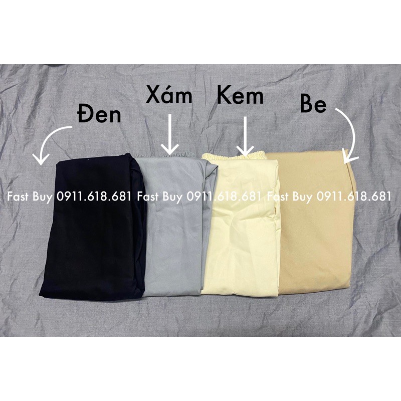 Quần dài kaki nam nữ ống suông basic - Kiểu quần baggy đen trơn ống rộng unisex | BigBuy360 - bigbuy360.vn