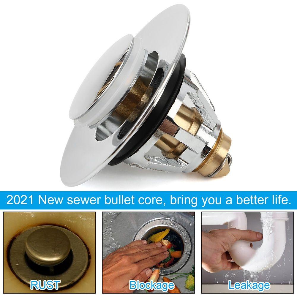 IVORY Nút Chặn Lỗ Thoát Nước Bồn Rửa Không Tràn Thông Dụng Cho Nhà Tắm