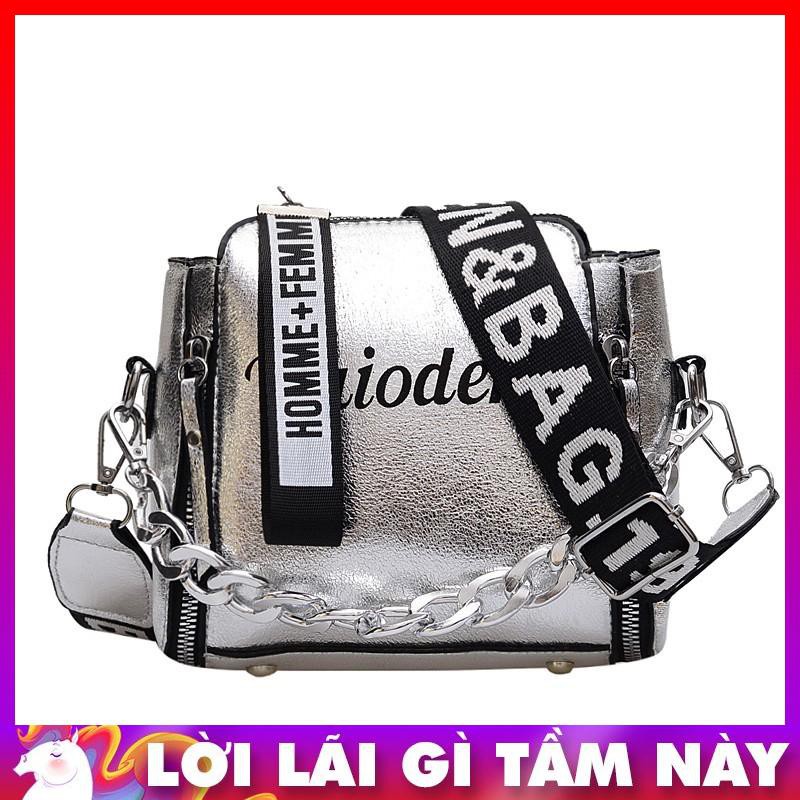 [XẢ KHO] Túi đeo chéo khóa sườn đai bản to - T839 661