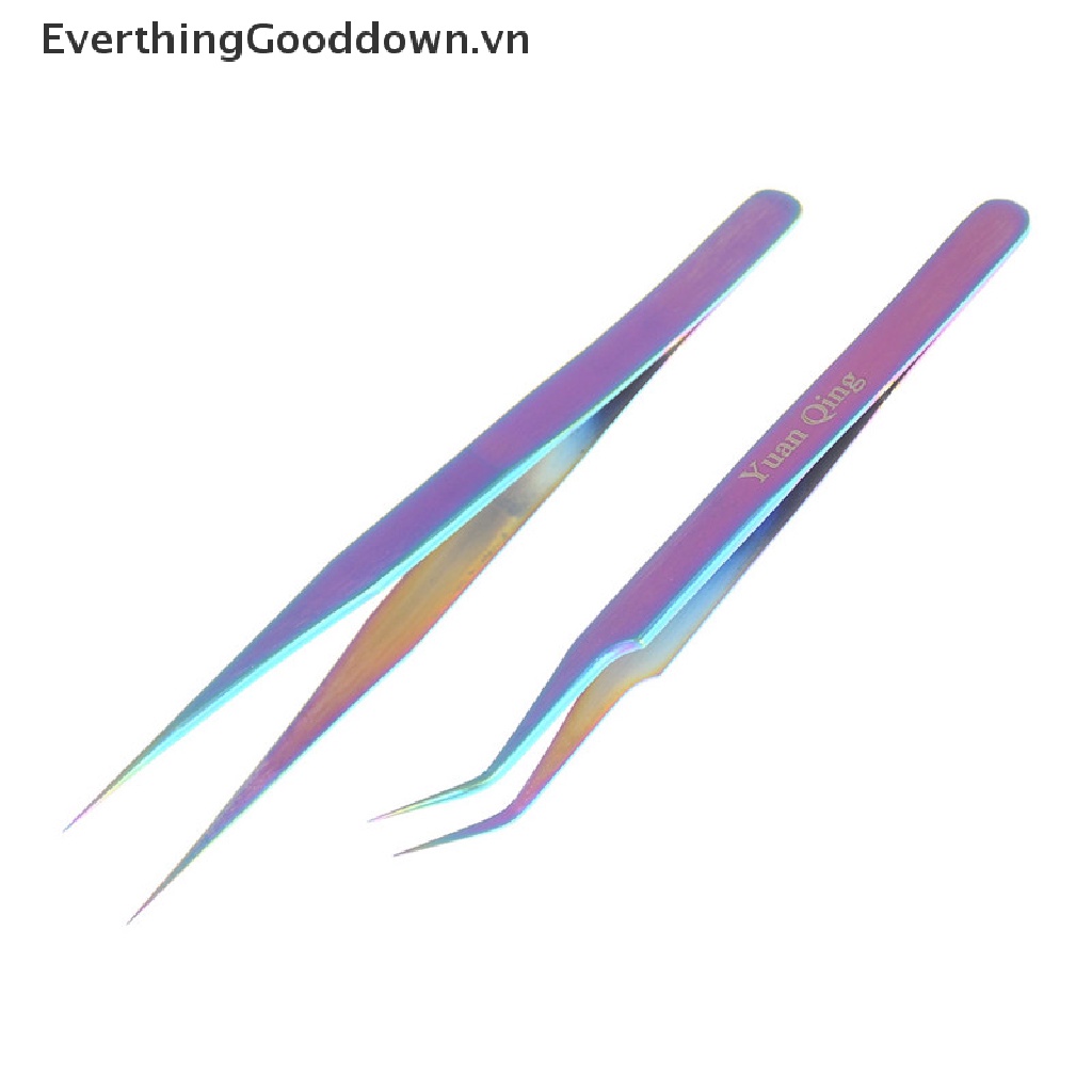 [Hàng mới về] Nhíp làm móng tay bằng thép không gỉ đầy màu sắc