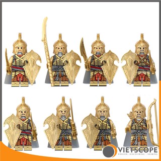 Lắp ráp 8 nhân vật lính trung cổ mặc giáp cực đẹp - 7034