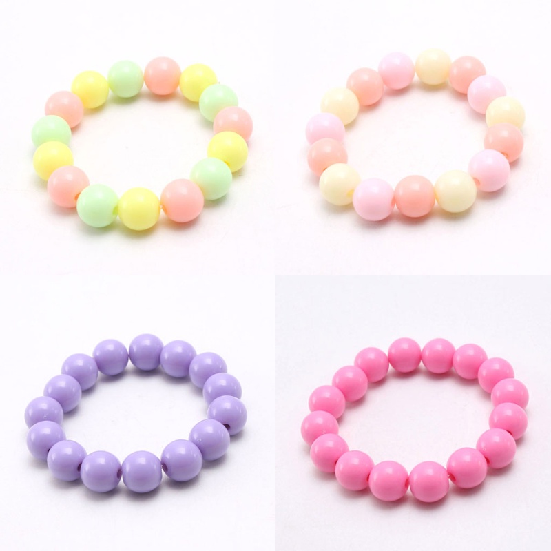 Set 10 Vòng Tay Chuỗi Hạt Phong Cách Công Chúa Cho Bé Gái