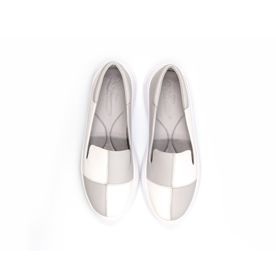 Giày Sneaker Nữ Tomoyo Da Microfiber Hoạ Tiết Sọc Caro &quot;SIÊU CÁ TÍNH&quot; TMW31200
