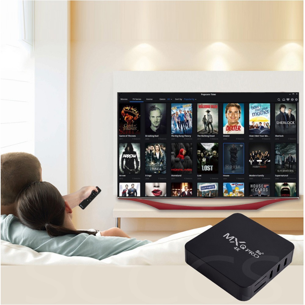 Bàn phím I8 / TV BOX 8gb + 128gb Android MXQ Pro Smart Box 4k Ultra Hd chất lượng cao
