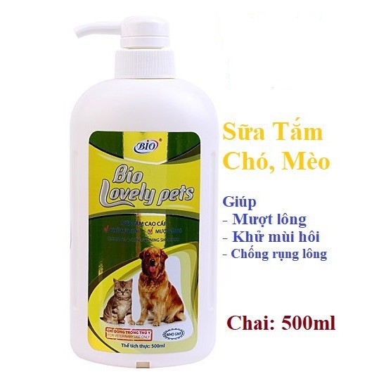 Bio lovely pet - Sữa tắm dưỡng da lông khử mùi cao cấp