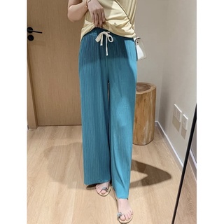 Quần suông dập ly cạp chun rút dây