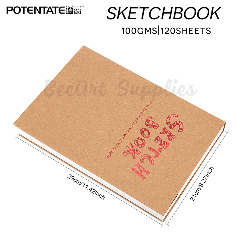 Sổ Sketchbook vẽ phác thảo / maker Potentate 120 tờ A4/A5