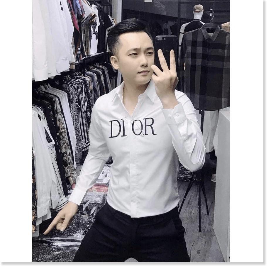 Áo Sơ Mi Nam Vải Chéo Mịn In Hình Cá Tính,Uy Tín HP