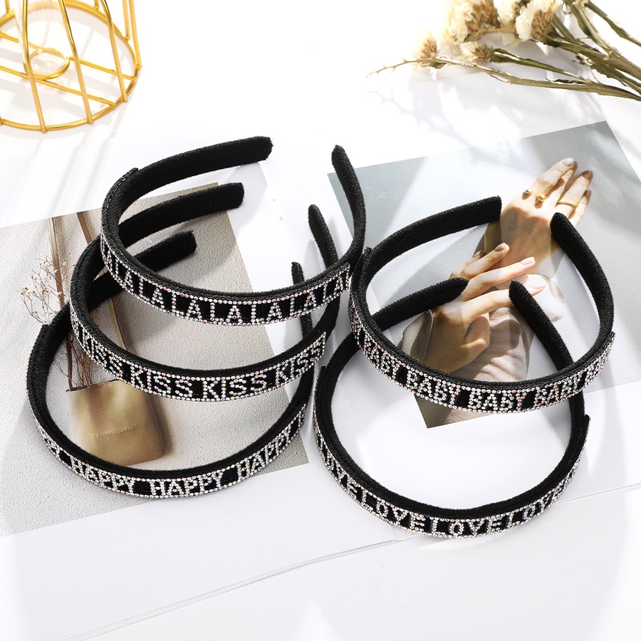 Băng đô đính đá pha lê chống trượt phong cách Hàn Quốc thời trang cho nữ