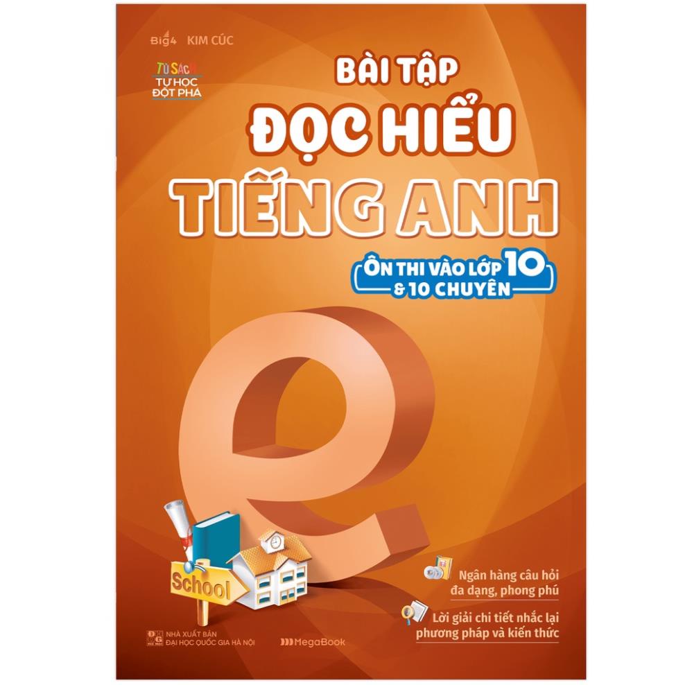 Sách Combo Bài tập Tiếng Anh ôn thi vào lớp 10 và 10 chuyên