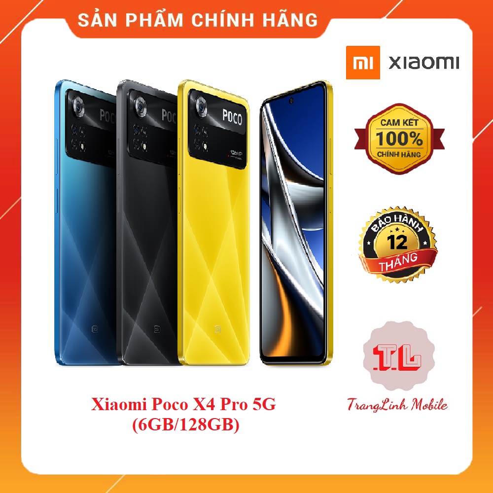 Điện thoại POCO X4 Pro 5G 6GB/128GB Chính hãng