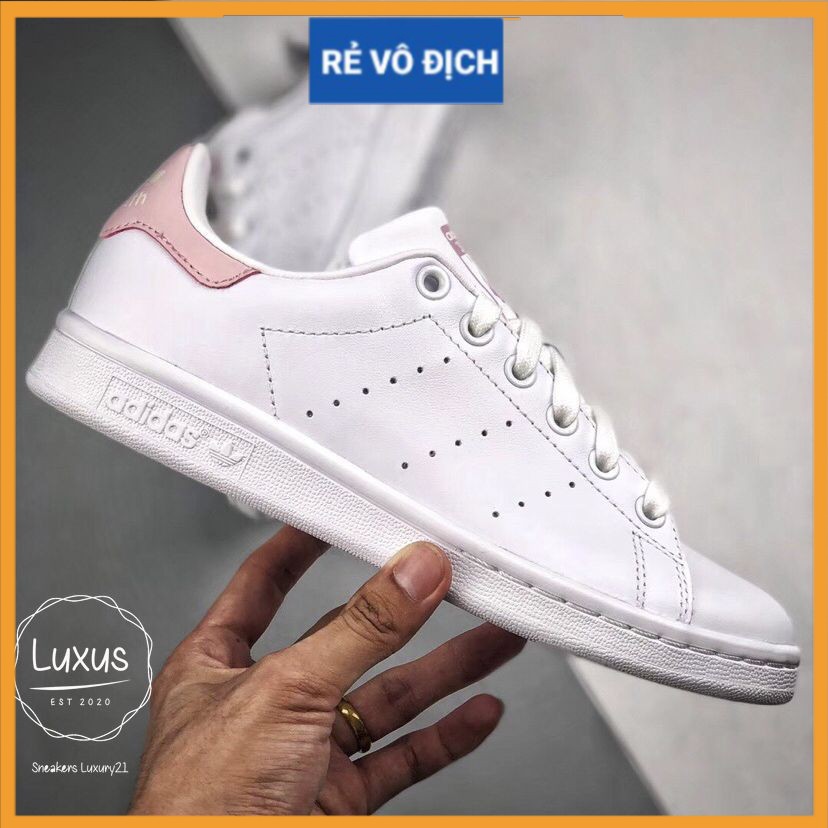 (FREESHIP+QUÀ) Giày thể thao sneaker nam nữ STAN SMITH gót hồng