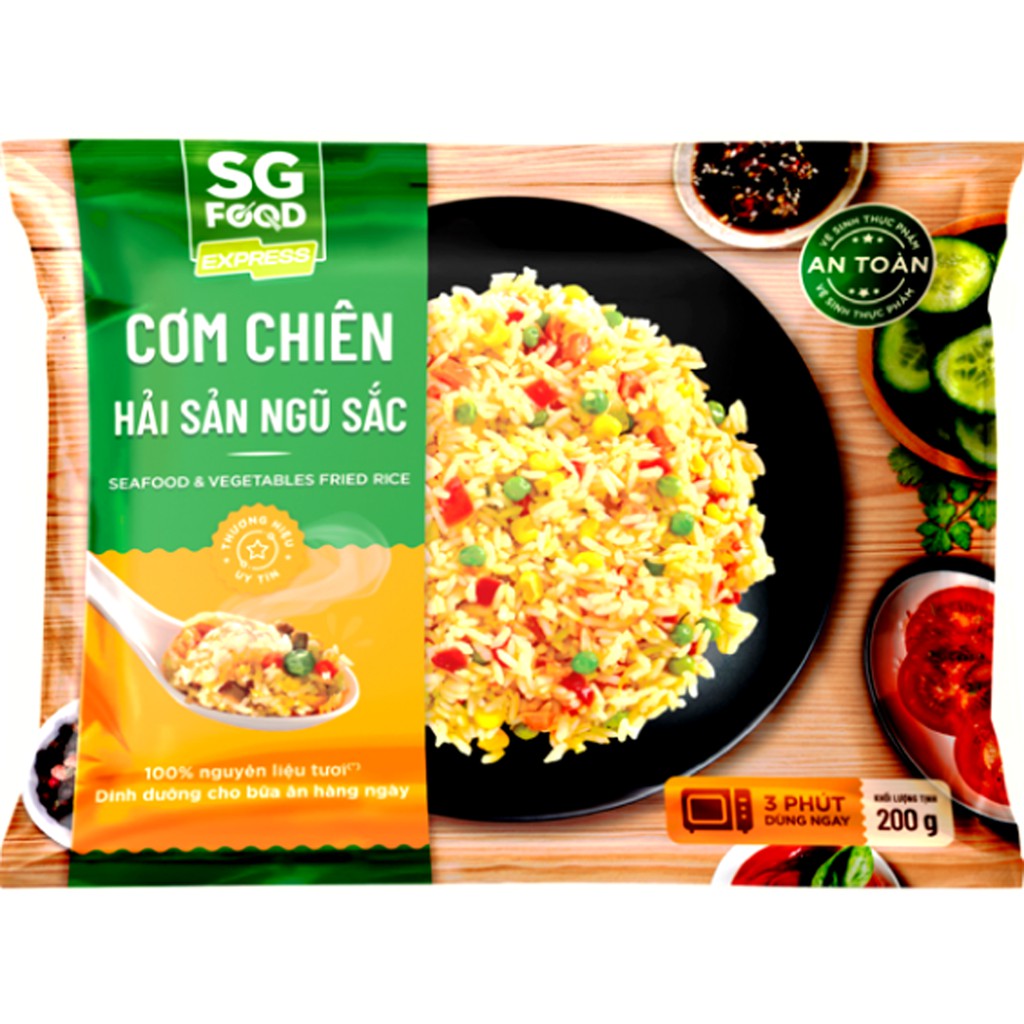 Cơm chiên hải sản ngũ sắc 200g